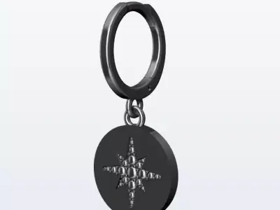 Earrings 3D print model 5