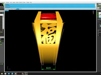 Luxury Oval Gemstone Men Ring 3D Model  3370 3D print model