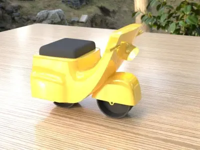 toy scooter Free 3D model