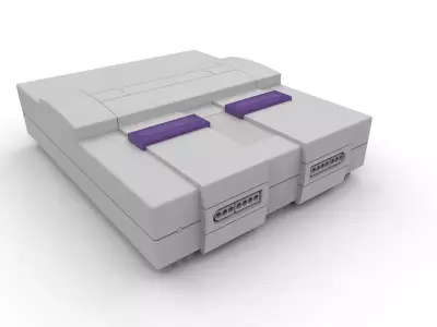 SNES Console 3D model