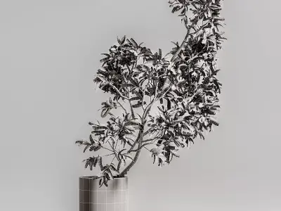 plants bouquet vase 59 3D model