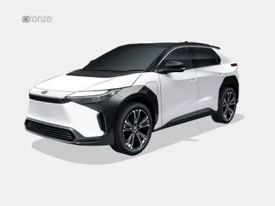 Toyota bZ4X 2023 Low-poly 3D model