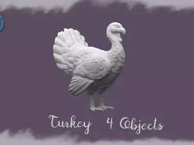 Turkey Miniature for Dollhouse and Dioramas  3D print model