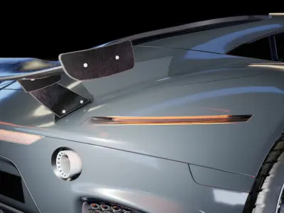 Hybrid 3D Car 3D model