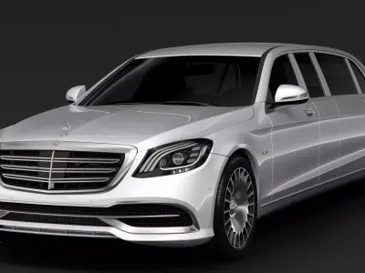 Mercedes Maybach S 650 Pullman VV222 2018 3D model