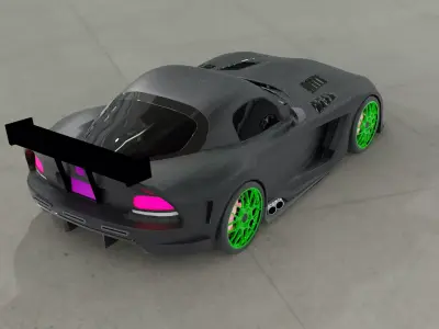 Dodge Viper 3D Model 3D model