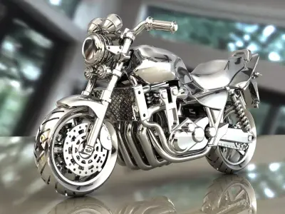 motorcycle pendant 3D print model