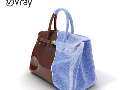 Luxury Handbag Model Pack for D Rendering and Games Low-poly 3D model