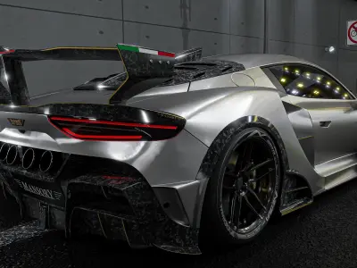 Maserati mc20 mansory first edition Low-poly 3D model