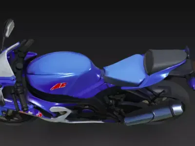 Suzuki sports bike 3d model 3D model