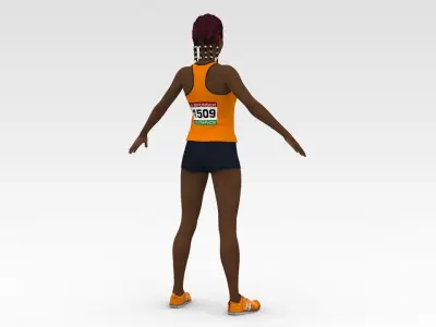 Athlete Runner  3D model