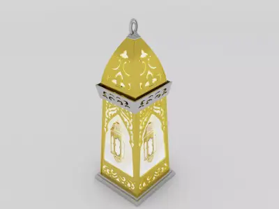 f12a Ramadan lantern fanous 3D model