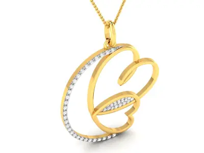 Women Pendant 3DM STL OBJ FBX Render Details 3D print model