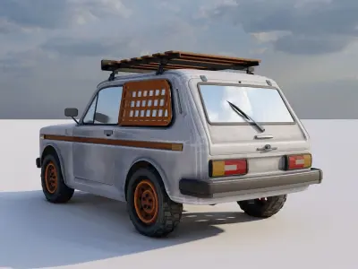 Lada NIVA Low-poly 3D model