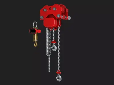 Chain hoist and Crane scales r2 3D model