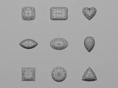 Diamond Collection Ideal Cut 3D model