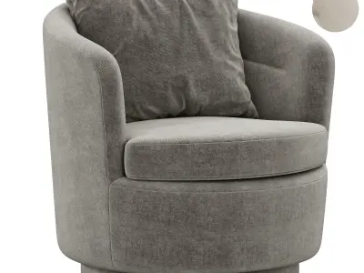 Viv Swivel Chair By westelm 3D model