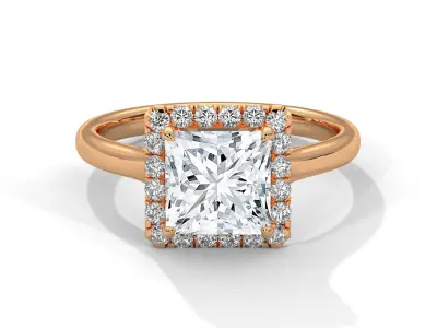 solitaire ring with detail images and 360 render videos 79 3D print model
