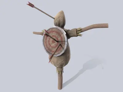 Training dummy Low-poly 3D model