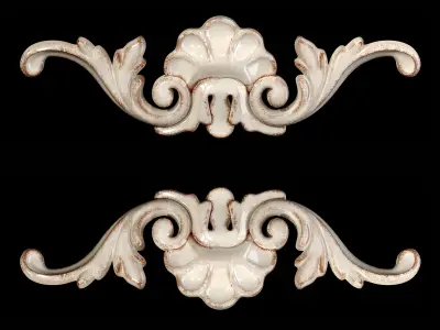 Classic carved 043 3D model