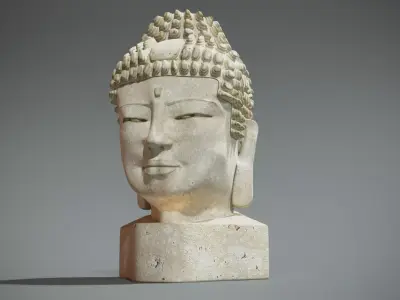 Buddha statue 3D model purchase