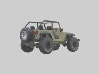 Offroad Racing Jeep model 3D model