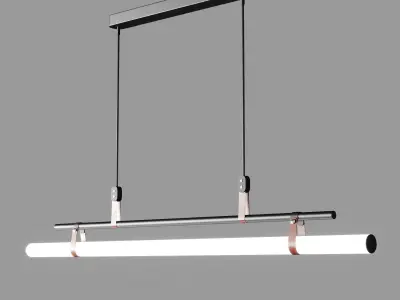 Lucien Tube Chandelier Low-poly 3D model