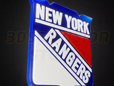 New York Rangers  logo - Cinematic - 3D print 3D model