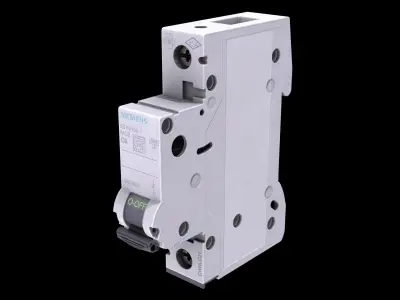 Circuit Breaker Low-poly PBR Low-poly 3D model