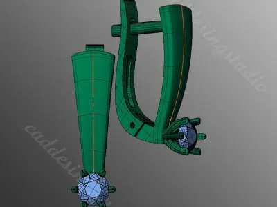 akr Earrings  3D print model