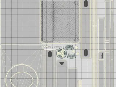 Inteligent Security Gate Low-poly 3D model