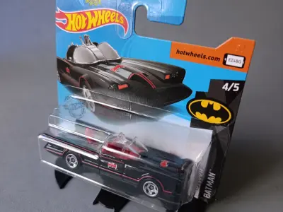 Stand support Batman for Hotwheels car blister 3D print model