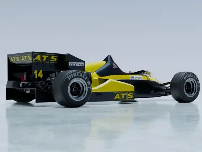 1984 ATS D7 Formula 1 3D model