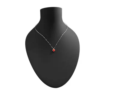 General Ruby Necklace Free 3D model