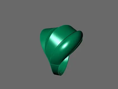 Women Ring Plain Ring Ready STL 3DM Models Womens Rings 3D print model 42