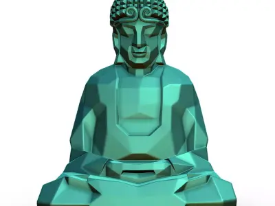 buddha headband  3D print model
