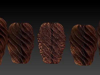 Decorative vases 3D print model buy