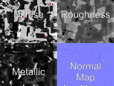 Silver Technical Support Van with Multiple Screens Low-poly 3D model