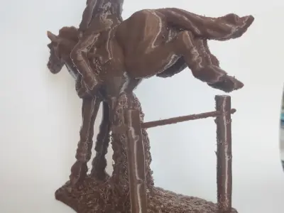 EQUITATION CHEVAL DE HAIES 3D print  3D model