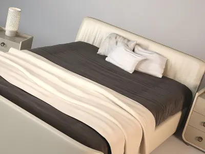 Bed Modern Set  3D model