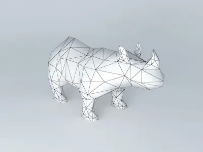 Rhino rhinoceros 3D model