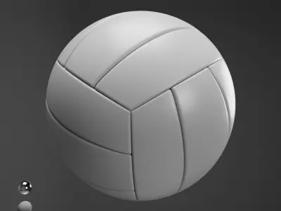 Volleyball White 3D model