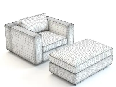 Restoration Hardware - Maddox Leather Armchair 3D model