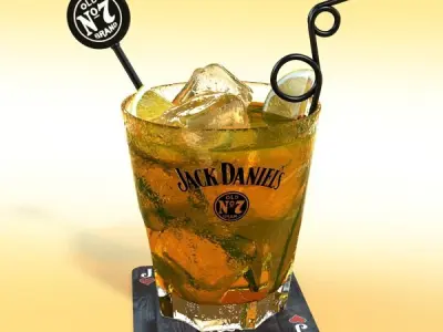 Jack Daniels Whiskey Glass 3D model