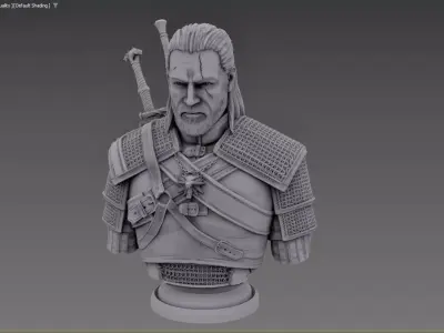Geralt of Rivia  Monster Slayer in Legendary Detail 3D print model
