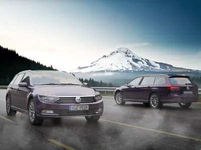 Comfortable family car  3D model