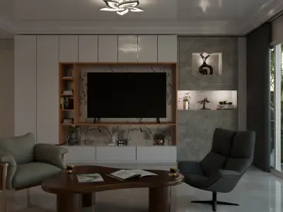 Meuble TV Free 3D model