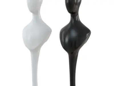 Abstract Female Mannequin AFELLOW H1055 3D model