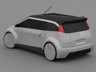 futuristic city car  3D model