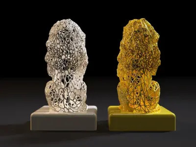 Figurine lion 3D print model